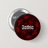 Roter Gothic-Button Button (Vorne & Hinten)
