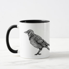 Roter gotischer Schwarz-Weiß-Horror-Tinte Zeichnen Tasse