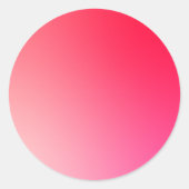 Roter Gradient-Kreis-Vignette Abstrakte Gestaltung Runder Aufkleber (Vorderseite)