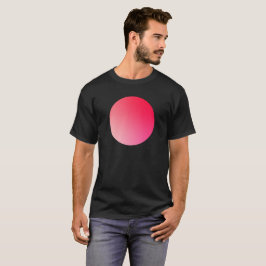 Roter Gradient-Kreis-Vignette Abstrakte Gestaltung T-Shirt
