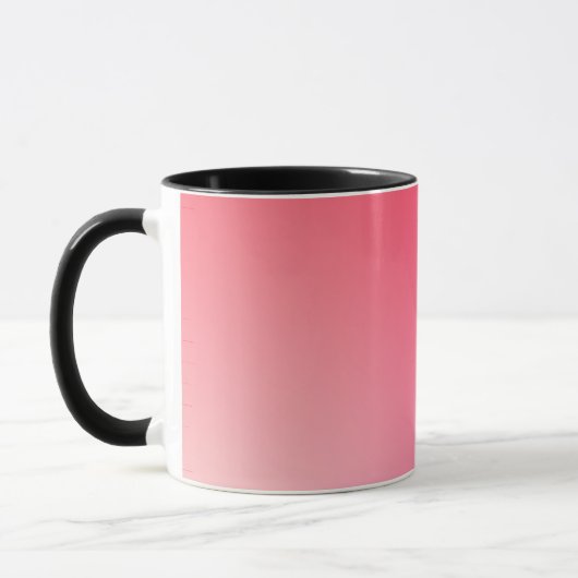 Roter Gradient-Kreis-Vignette abstraktes Design Tasse (Links)