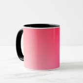 Roter Gradient-Kreis-Vignette abstraktes Design Tasse (Vorderseite Links)