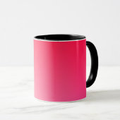 Roter Gradient-Kreis-Vignette abstraktes Design Tasse (VorderseiteRechts)