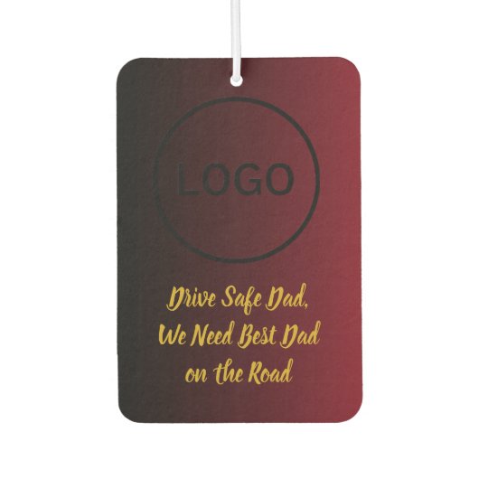 Roter Gradient Löwenstadt Auto-Luftverbesserer Autolufterfrischer (Vorderseite)