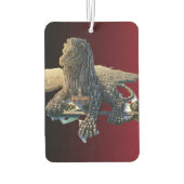 Roter Gradient Löwenstadt Auto-Luftverbesserer Autolufterfrischer (Rückseite)