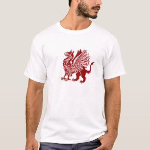 Roter Greif - mittelalterlicher Entwurf T-Shirt