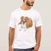 Roter Grenzcollie-T - Shirt (Vorderseite)