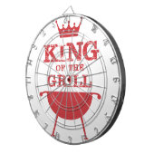 Roter Grillkönig Dartscheibe (Vorderseite rechts)
