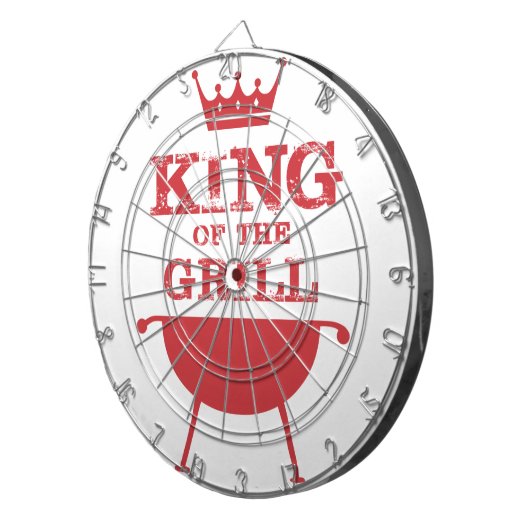 Roter Grillkönig Dartscheibe (Vorderseite rechts)