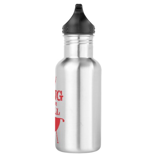 Roter Grillkönig Edelstahlflasche (Rechts)