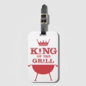 Roter Grillkönig Gepäckanhänger (Vorderseite Vertikal)