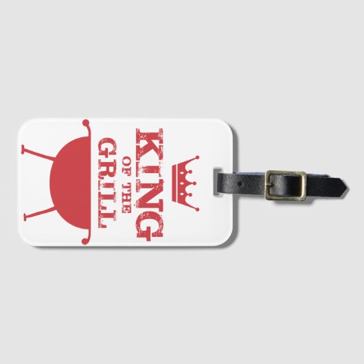 Roter Grillkönig Gepäckanhänger (Vorderseite (Horizontal))