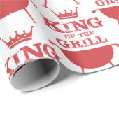 Roter Grillkönig Geschenkpapier (Rolleneckpunkt)