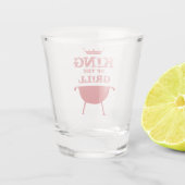 Roter Grillkönig Schnapsglas (Rückseite)