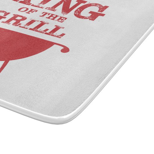Roter Grillkönig Schneidebrett (Ecke)