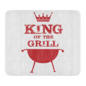Roter Grillkönig Schneidebrett (Vorderseite)