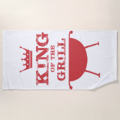 Roter Grillkönig Strandtuch (Vorderseite)