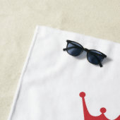 Roter Grillkönig Strandtuch (Beispiel)