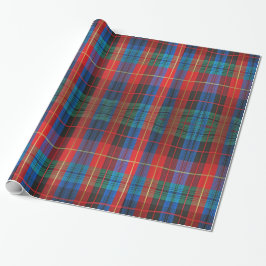 Roter, grüner, blauer Tartan-karierte Geschenkpapier