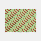 Roter grüner Chili Chile Pfeffer Gemüsepflanze Fei Fleecedecke (Vorderseite (Horizontal))