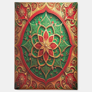 Roter grüner dekorativer Weihnachts-Feiertagsmagne Magnet