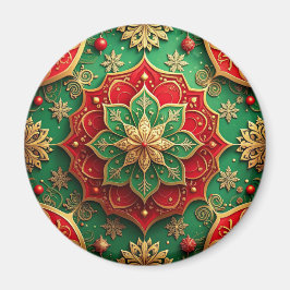 Roter grüner dekorativer Weihnachts-Feiertagsmagne Magnet