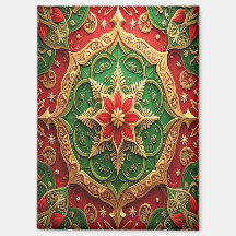 Roter grüner dekorativer Weihnachts-Feiertagsmagne