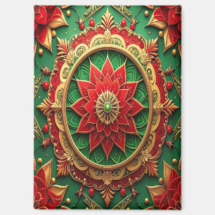 Roter grüner dekorativer Weihnachts-Feiertagsmagne Magnet