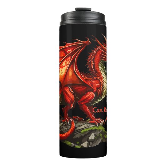Roter grüner Drache, Geist kann in jedem leben Thermosbecher (Vorderseite)