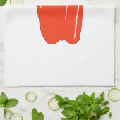 Roter Grüner Pfeffer. Ganz Geschirrtuch (Gefaltet)