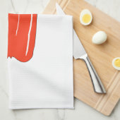 Roter Grüner Pfeffer. Ganz Geschirrtuch (Viertel Falte)