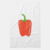 Roter Grüner Pfeffer. Ganz Geschirrtuch (Vertikal)