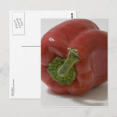 Roter Grüner Pfeffer Postkarte (Vorne/Hinten)