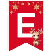 Roter Grüner Rentier Merry Xmas Party Wimpelkette (Zweite Fahne)