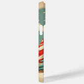 Roter grüner süßer Weihnachtsmann personalisiertes Case-Mate iPhone Hülle (Rückseite / Rechts)