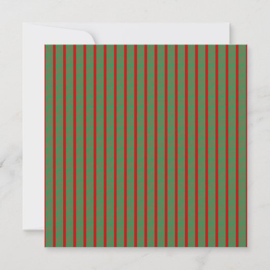 Roter grüner Weihnachtsstrumpf Save The Date (Vorderseite)