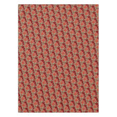 Roter grüner Weihnachtsurlaub Poinsettia Botanisch Tischdecke (Vorderseite)