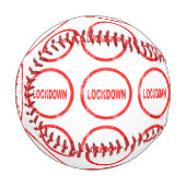 Roter Gummi-Briefmarke Baseball (Vorderseite Links)