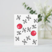 Roter Gummiball und Jacke Postkarte (Stehend Vorderseite)