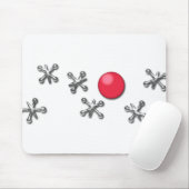 Roter Gummiball und Jacks Mousepad (Mit Mouse)