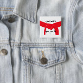 Roter Gürtel für Kampfkunst Button (Beispiel)