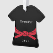 Roter Gürtel Karate Ornament (Vorderseite)