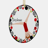 Roter Haargymnast-rotes, schwarzes u. grünes Keramikornament (Rechts)