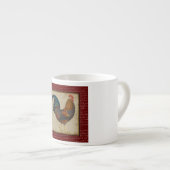 Roter Hahn Espressotasse (Vorderseite Rechts)