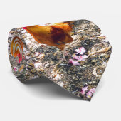 Roter Hahn Krawatte (Gerollt)