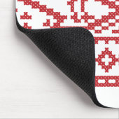 Roter Hahn Kreuzstich Mousepad (Ecke)