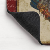 Roter Hahn Mousepad (Ecke)