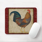Roter Hahn Mousepad (Mit Mouse)