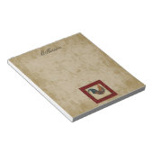 Roter Hahn Notizblock (angewinkelt)