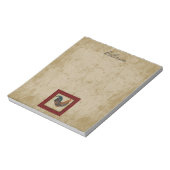 Roter Hahn Notizblock (Rotiert)